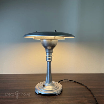 1936 Sight Light Streamline Machine Age Deco Desk Lamp - Leroy Doane - Multiple Finishes