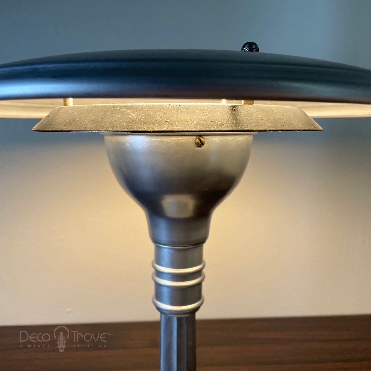 1936 Sight Light Streamline Machine Age Deco Desk Lamp - Leroy Doane - Multiple Finishes