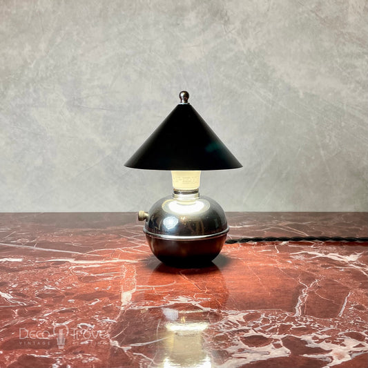 1930s Chase Glow Lamp in Black and Chrome - Ruth Gerth