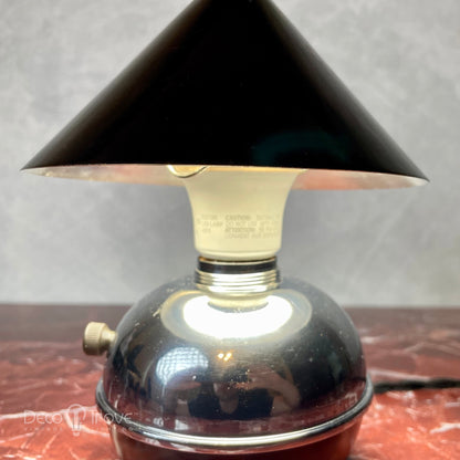 1930s Chase Glow Lamp in Black and Chrome - Ruth Gerth