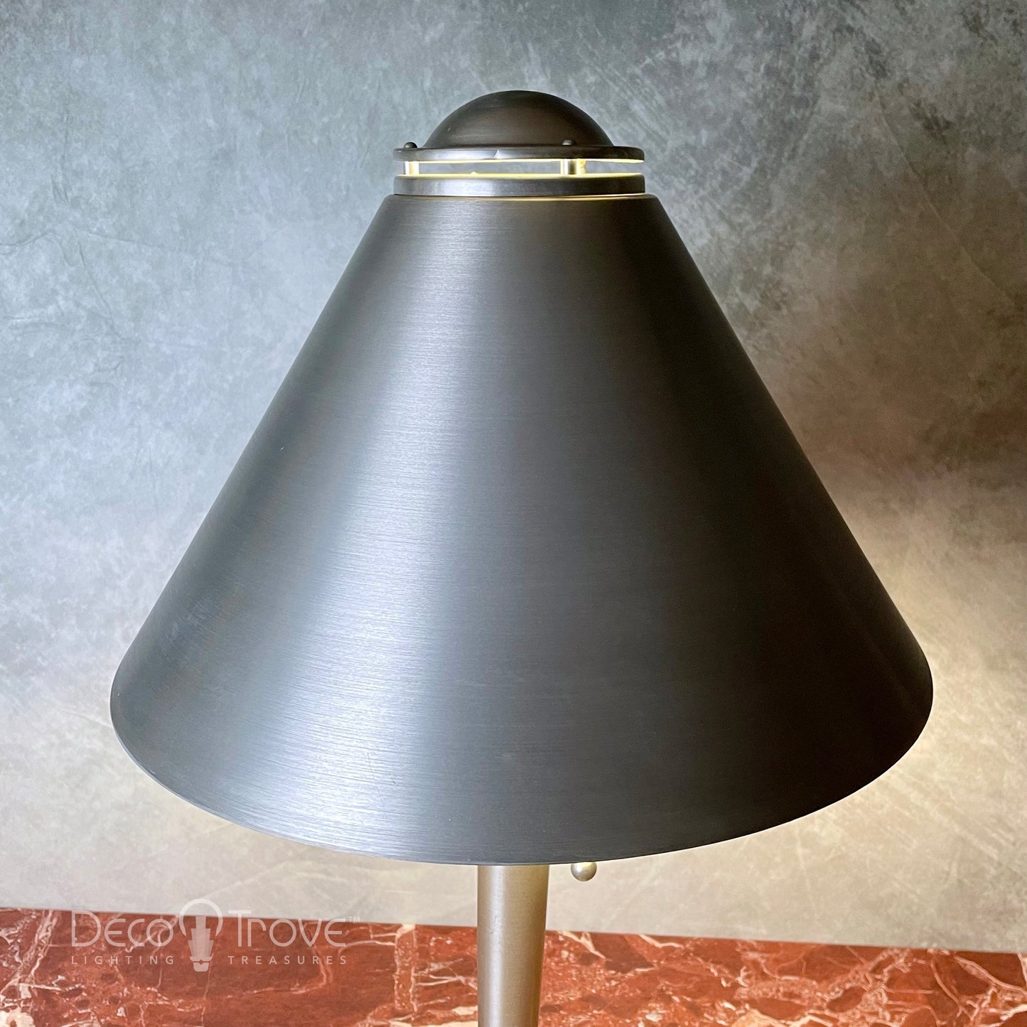 1934 Soundrite Spun Aluminum Streamline Machine Age Deco Lamp