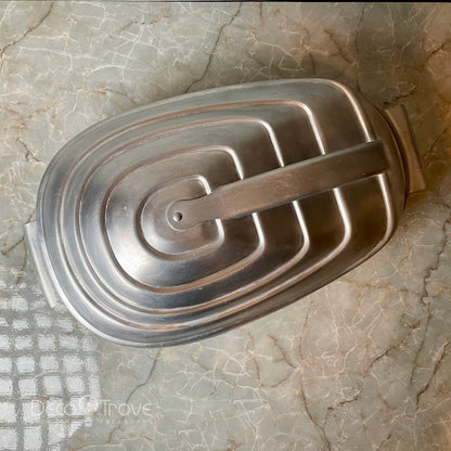 1940s Zephyr Streamline Deco Aluminum Roasting Pan