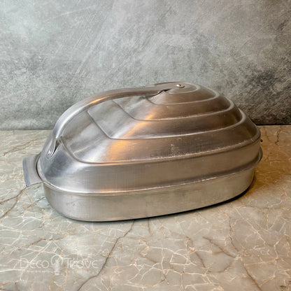 1940s Zephyr Streamline Deco Aluminum Roasting Pan