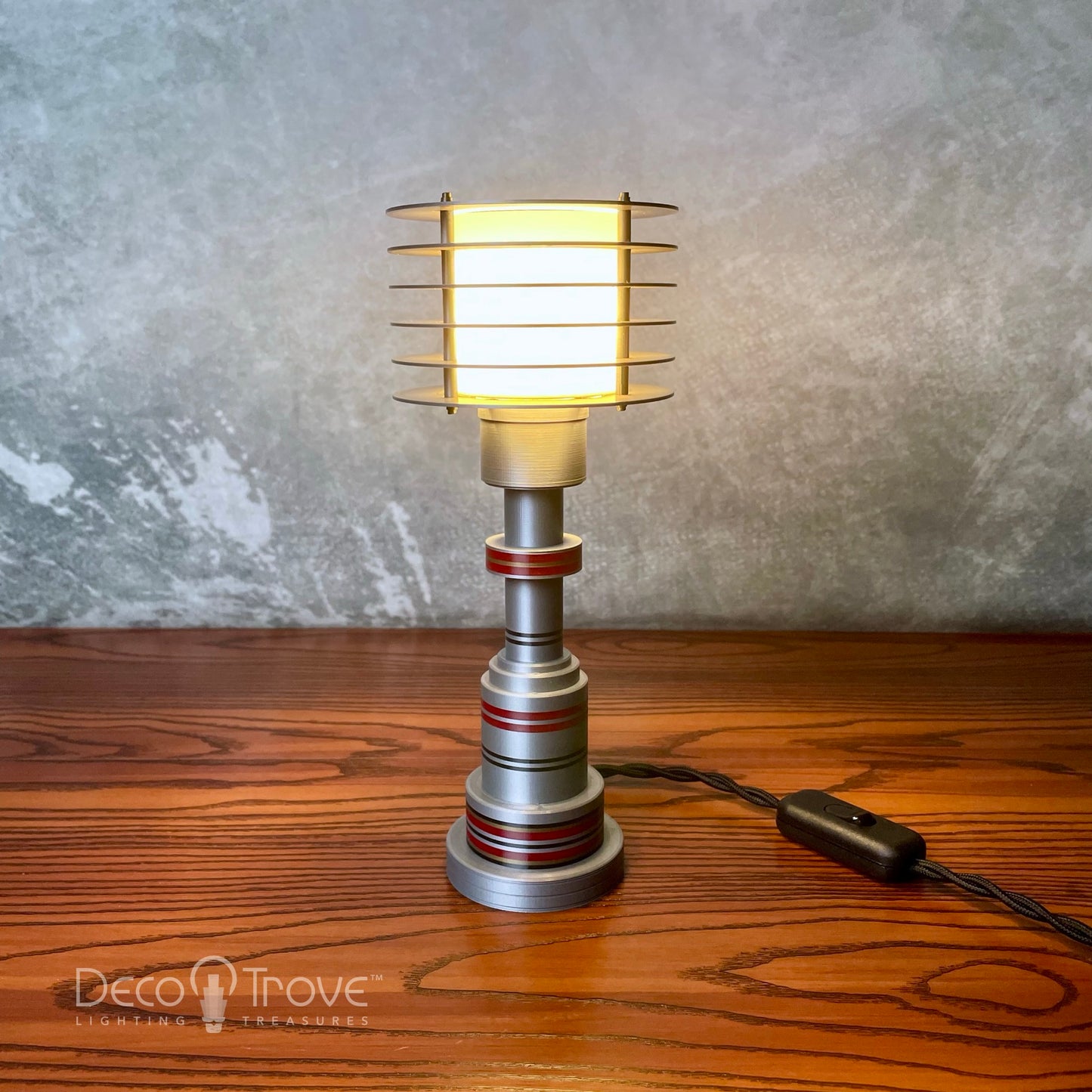 Retro Futuristic Streamline Deco Modern Disc Accent Pattyn Lamp - ART LITE mini™ P310