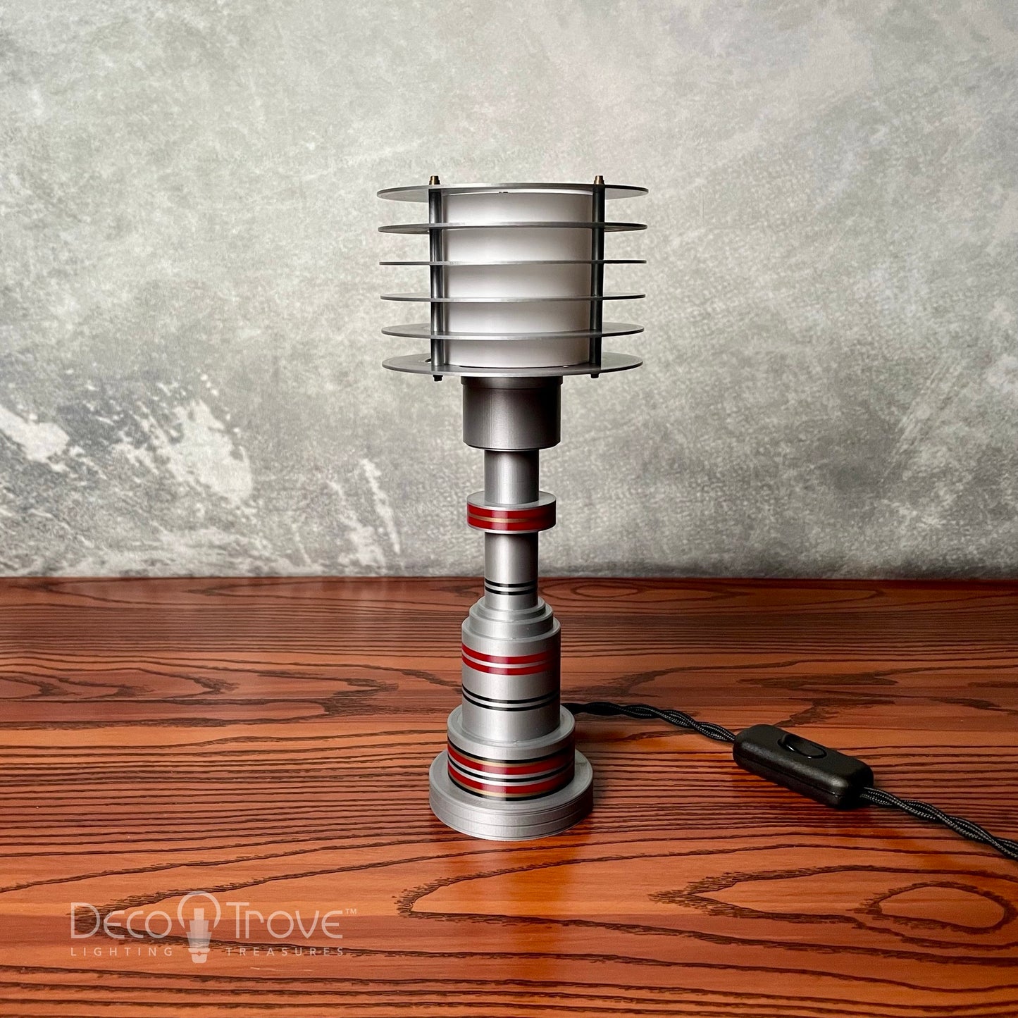 Retro Futuristic Streamline Deco Modern Disc Accent Pattyn Lamp - ART LITE mini™ P310