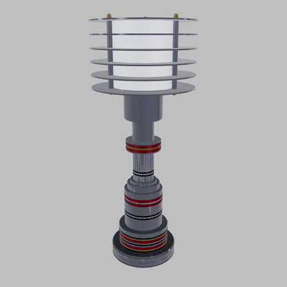 Retro Futuristic Streamline Deco Modern Disc Accent Pattyn Lamp - ART LITE mini™ P310